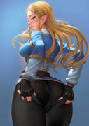 Zelda shows off her big asset [Laster]