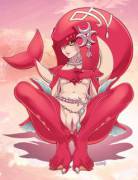 Mipha showing off (Hizzacked)