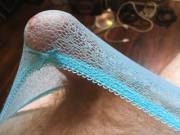 The feeling of the mesh against my tip was... stimulating. :)