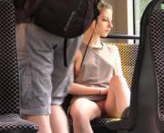 Upskirt Pussy In Bus