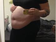 I wonder when people are gonna ask me i[f] I'm pregnant, because I am definitely starting to look like it.