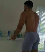 Standing at the sink