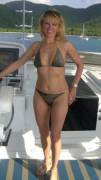 Milf in bikini on the boat (x-post /r/IRLmilfs)