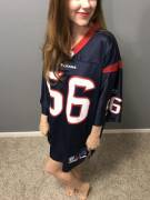 Go Texans! Steel Blue jersey as promised. Plus my liberty white porcelain skin and battle red bush :).