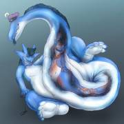 [TailVore][M:Dragon/M:?][Rubber][Transformation][Assimilation] Tail slidin' away, By FloatianChroma