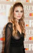 Camila Morrone attends The BRIT Awards 2017 at The O2 Arena in London.