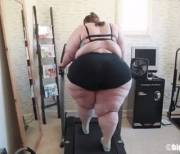 Boberry on a treadmill
