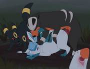 Some Male and Female pictures of the best pokemon -- Glaceon! (4x [F] Glaceon solos, 6x [M] Glaceon solos, [M] Houndour x [F] Glaceon, [M] Lucario x [F] Glaceon, [Coed [M] Trainer x [F] Glaceon])