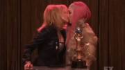 Ashley Johnson lesbian kiss