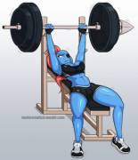 Undyne Working Out (VentureSwitch)
