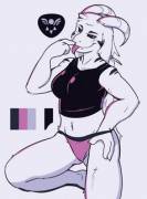 female Asriel (edit of puppyroo image by KitKristofferson)