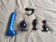 New additions to my collection... excited to play - especially the two plugs with jiggle balls :)