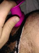 Punishing my tight hole in crotchless lace