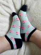 do you like my cute whale socks? &lt;3
