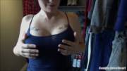 Sexy Young Wife Plays With Her Big Tits