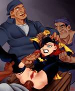 Batgirl gets caught by a trio of thugs (enf-lover-draws)