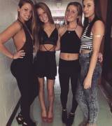 Four babes in the hall