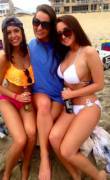 Friends at the beach xpost from /r/breastenvy