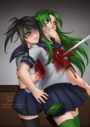Yandere-Chan takes out a rival [F/F]