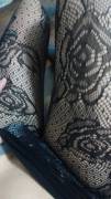 lace tights.