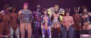 The Overwatch futa-family (Strapy)
