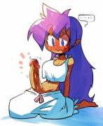 Shantae finds a nice surprise after waking up [Shantae]