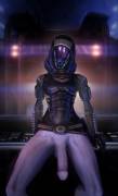 Mass Effect, (probably a trap) Tali waiting