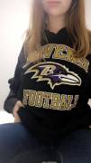 Massive #Ravens hoodie drop! And a smile :)