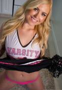 Varsity cheerleader