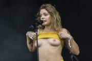 Tove Lo flashes crowd at Tinderbox in Denmark