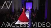 Dita Von Teese Boobs in Lace Dress on the Runway &amp; nipple
