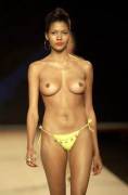 Topless on the catwalk