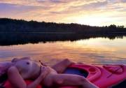 This Sunday's Sunset Set with my Kayak [AIC]
