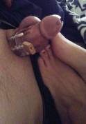 Keeping hubby exactly where I want hi(m)... powerless... (f)
