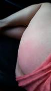 Spanking on the car ride home (f)rom the beach, thank you daddy
