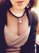 Why are my colleagues staring so much at my necklace? [f]