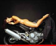 The appropriate lean angle for a Ducati...