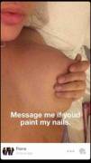 I'd paint those nails