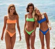Itsy-bitsy, teenie-weenie, neon-colored bikinis