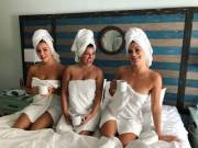 Three Girls in Towels
