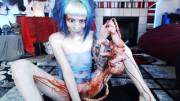 Crazy Camgirl does an Abortion Theme for Halloween