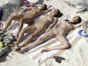 Three Beach Nudes