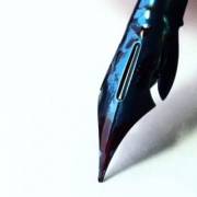 How a calligraphy pen works. (X-post /r/Damnthatsinteresting)