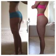 Before and after squats [xpost /r/ProgressiveGrowth]