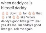 When Daddy calls himself Daddy