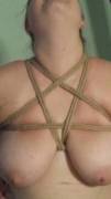 Pentagram Harness for my Sir's Birthday Party
