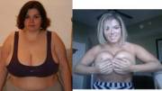 subgirlie then and now, she lost the weight but kept the boobs