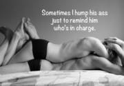 Also, the ideal position for teasing him mercilessly with neck kisses, ear nibbles, &amp; a hand in the hair or on a nipple...