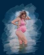 Pregnant Celebrity Morph (Digital Artwork)