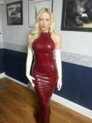 Tight Red Latex Dress